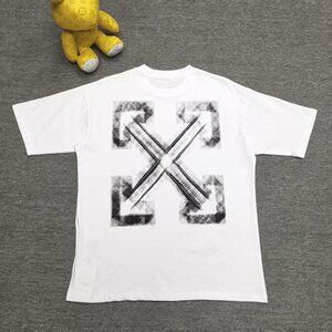 Off White Arrow Printed Short Sleeve T-shirt Size M